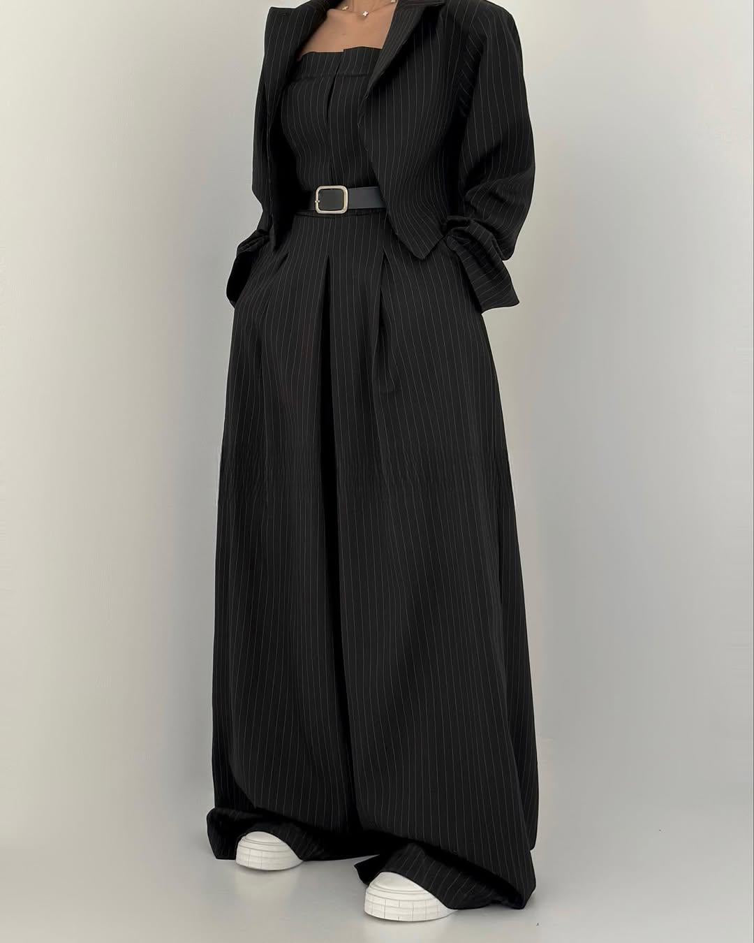 Lauralie | Strapless Blazer-Style Jumpsuit