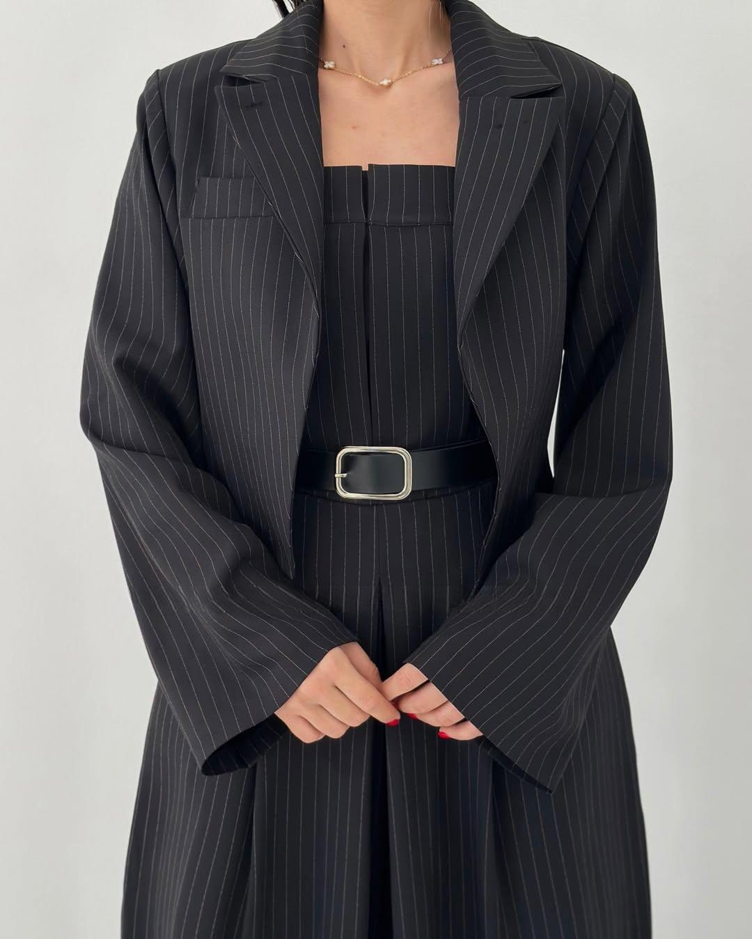 Lauralie | Strapless Blazer-Style Jumpsuit