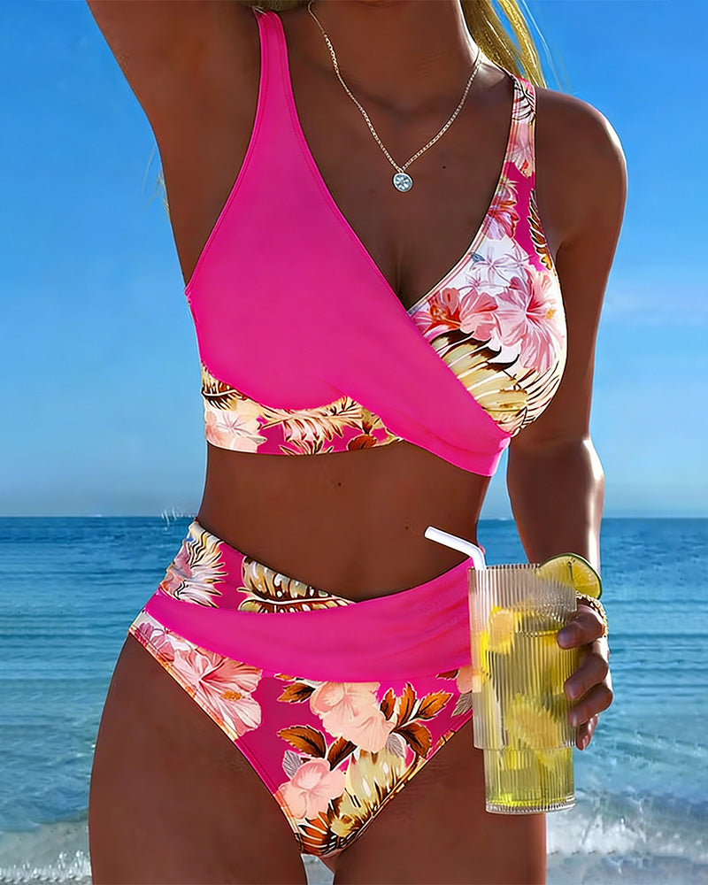Jolina | Floral Split Bikini