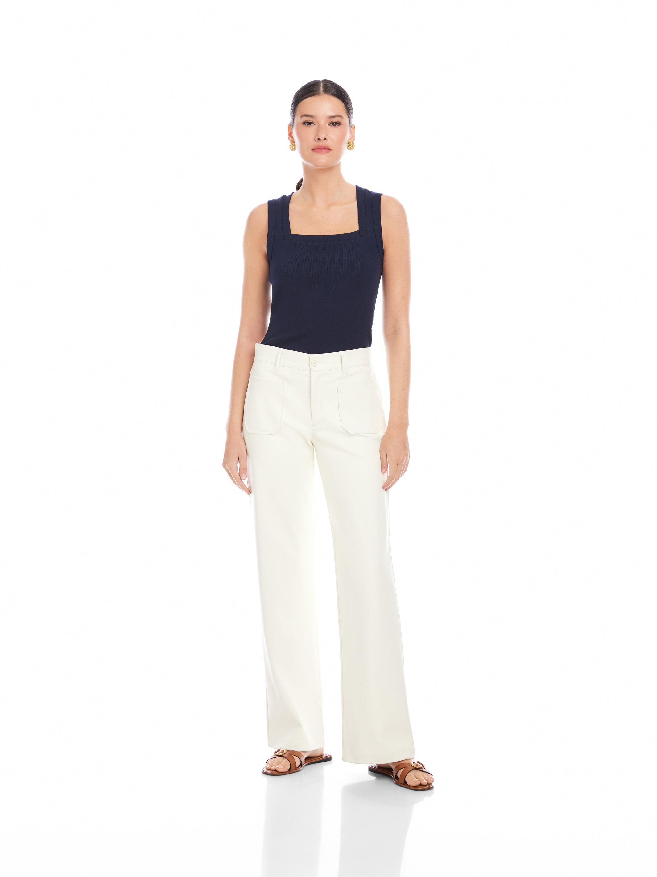 Sophia Faux Leather Wide-Leg Pants