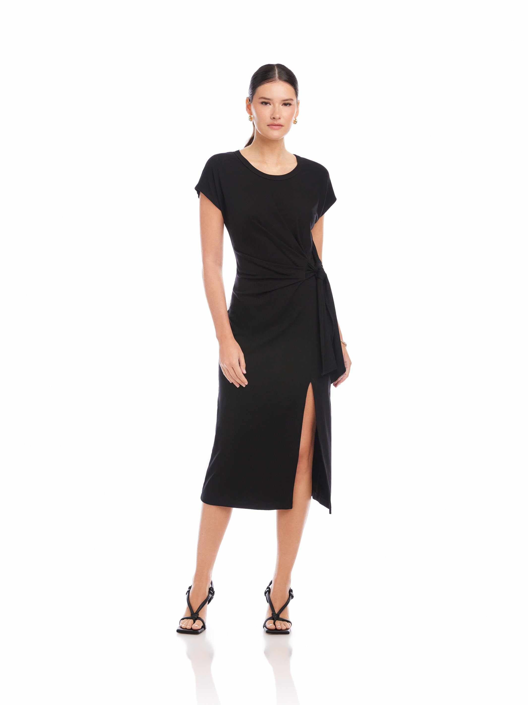 Marisa Side-Knot Midi Dress