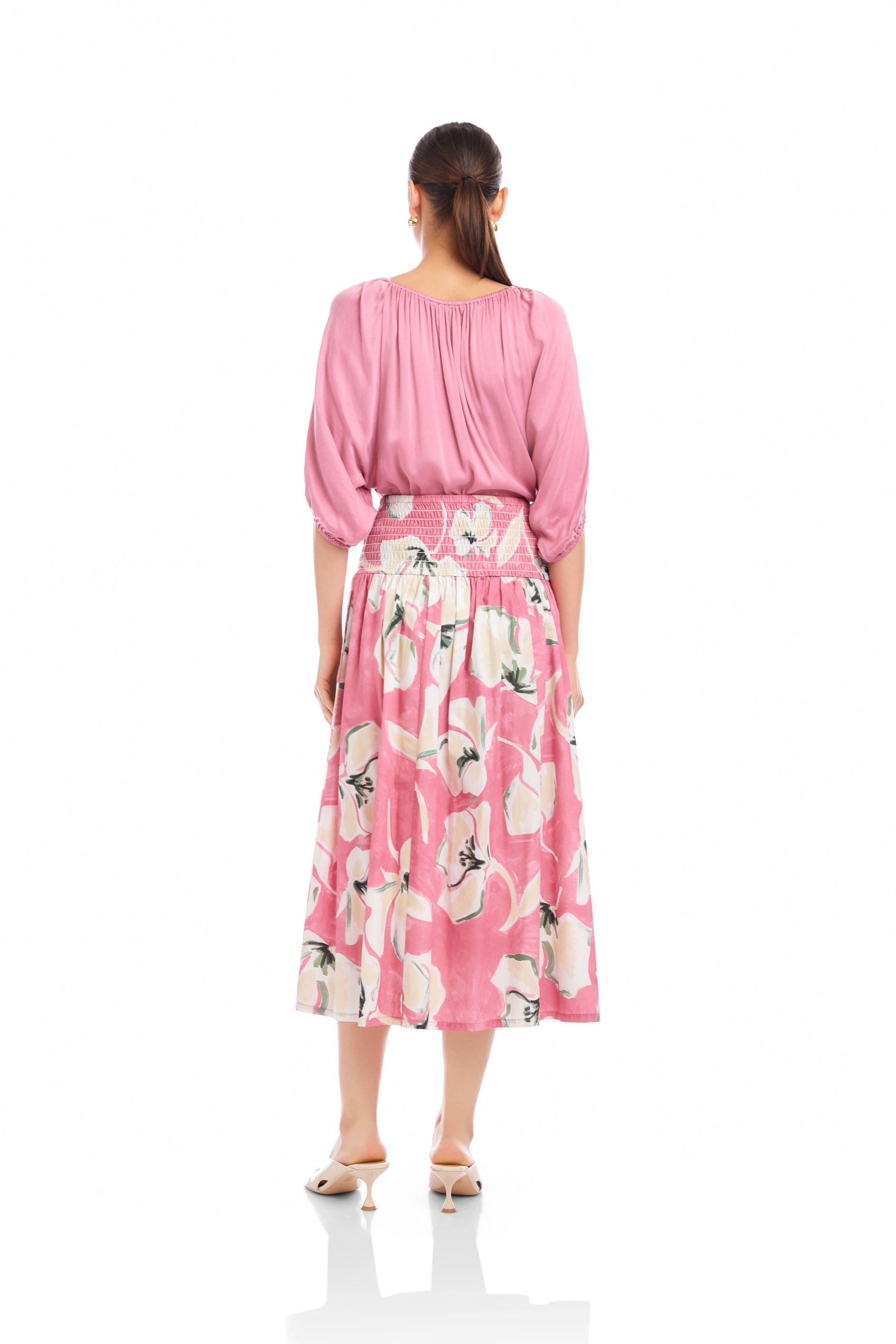 Rhea Smocked Waist Skirt