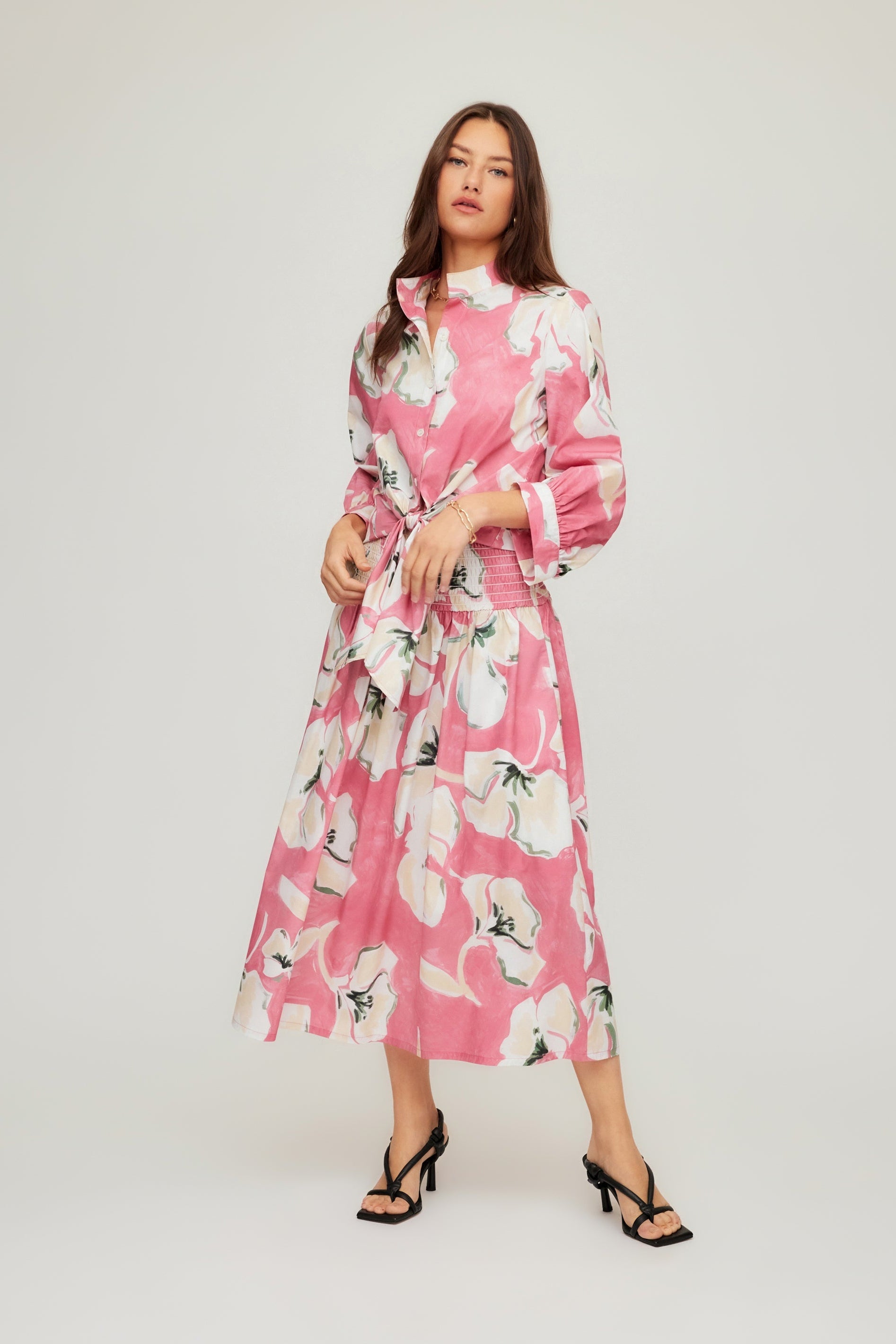 Rhea Smocked Waist Skirt