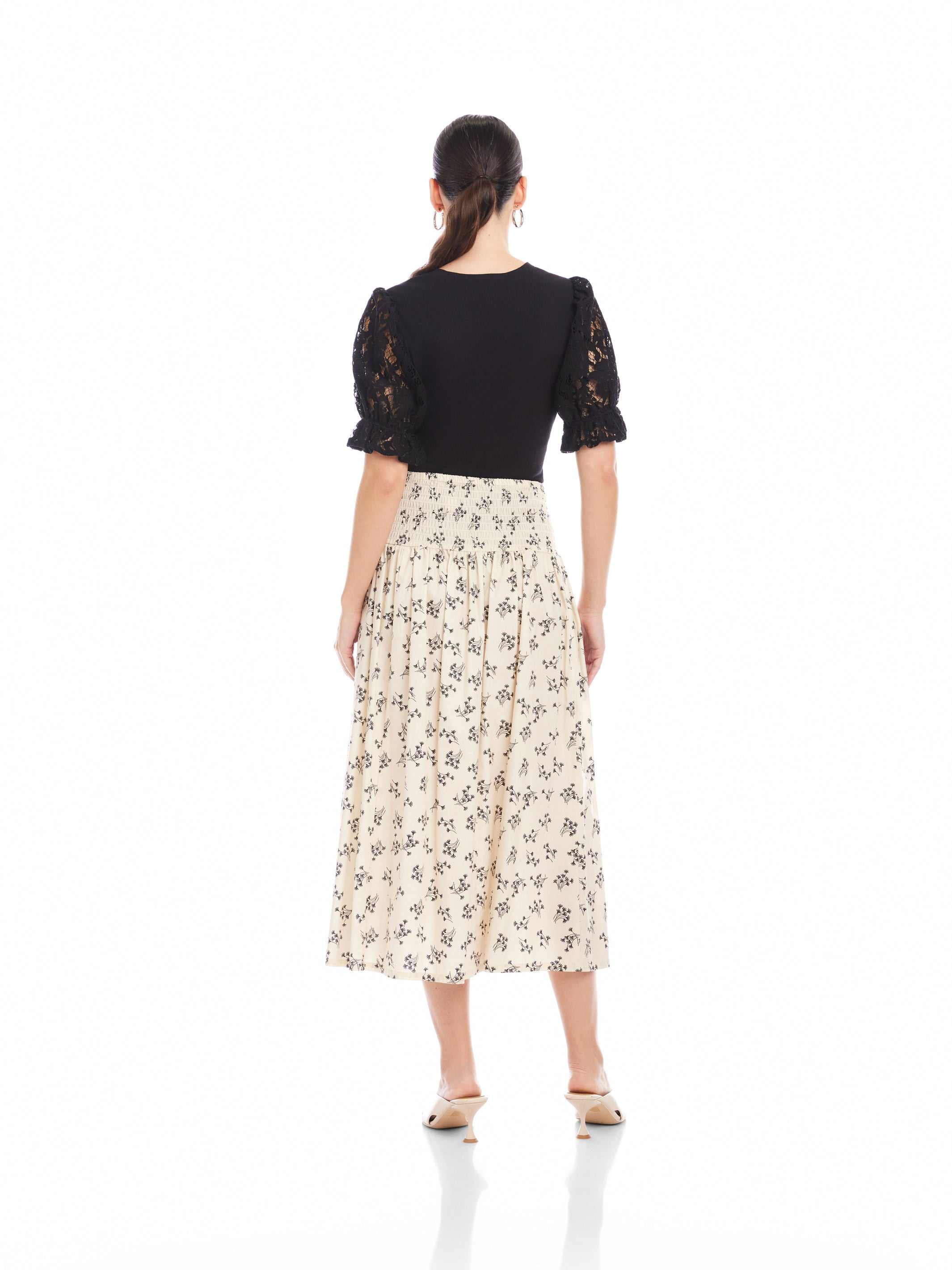 JANI Smocked Waist Skirt