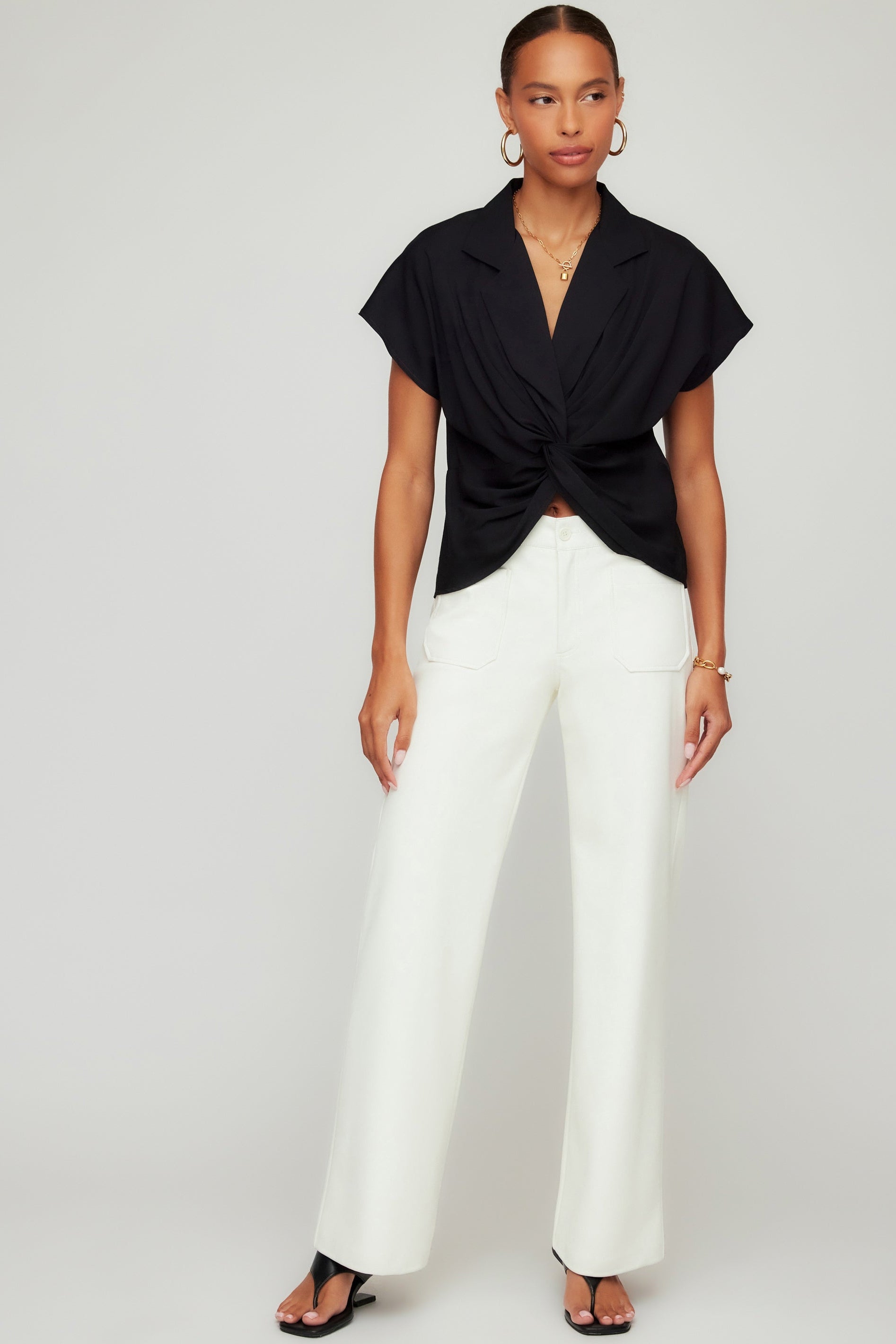 Lilian Twist-Front Top