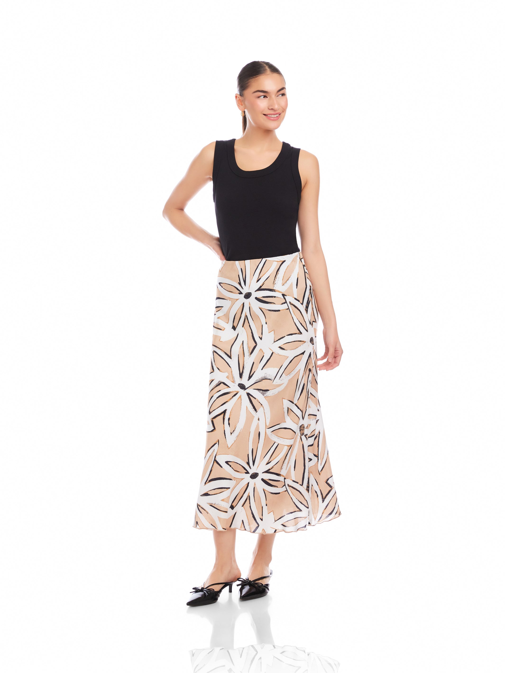 Eva Bias Ankle Skirt