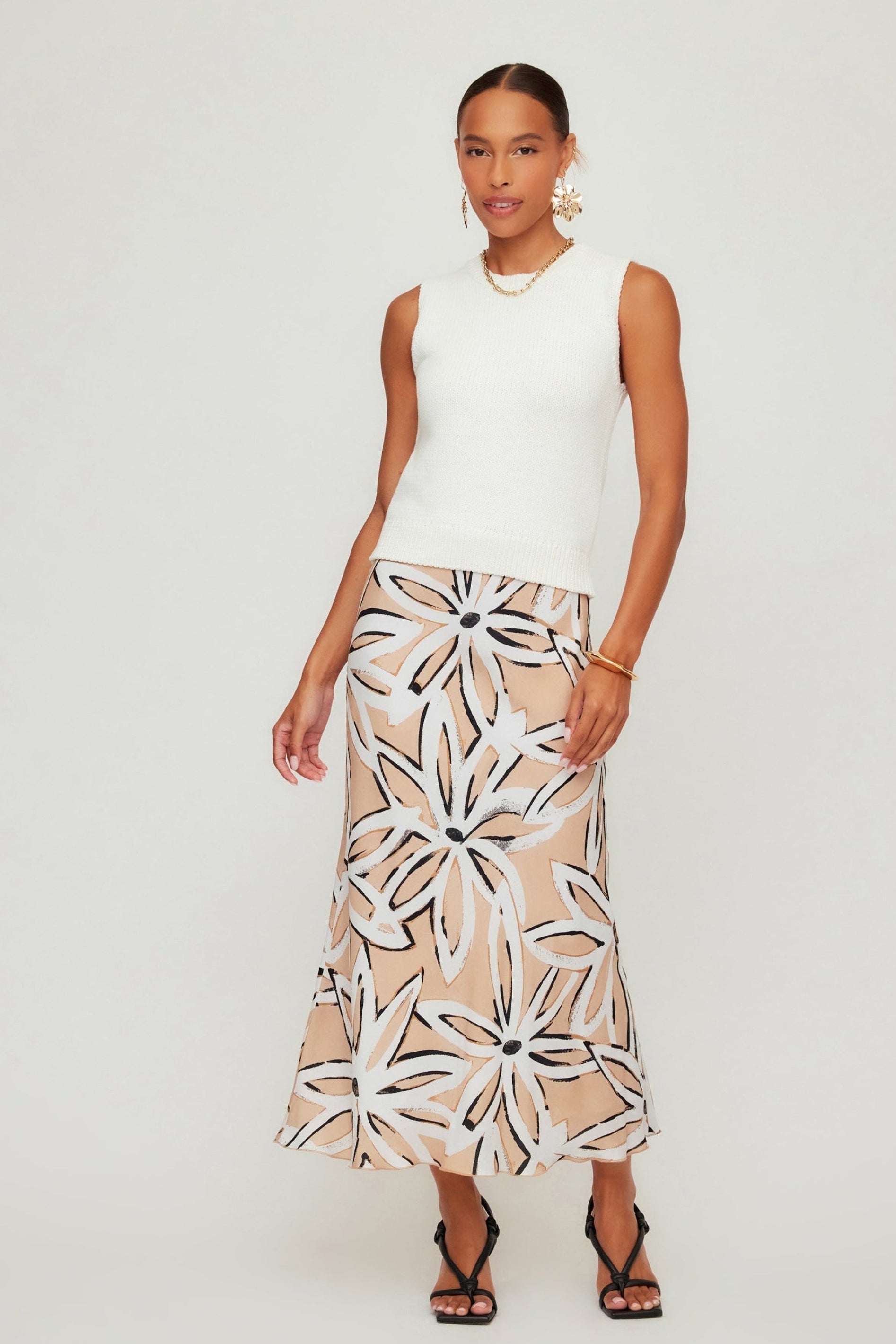 Eva Bias Ankle Skirt