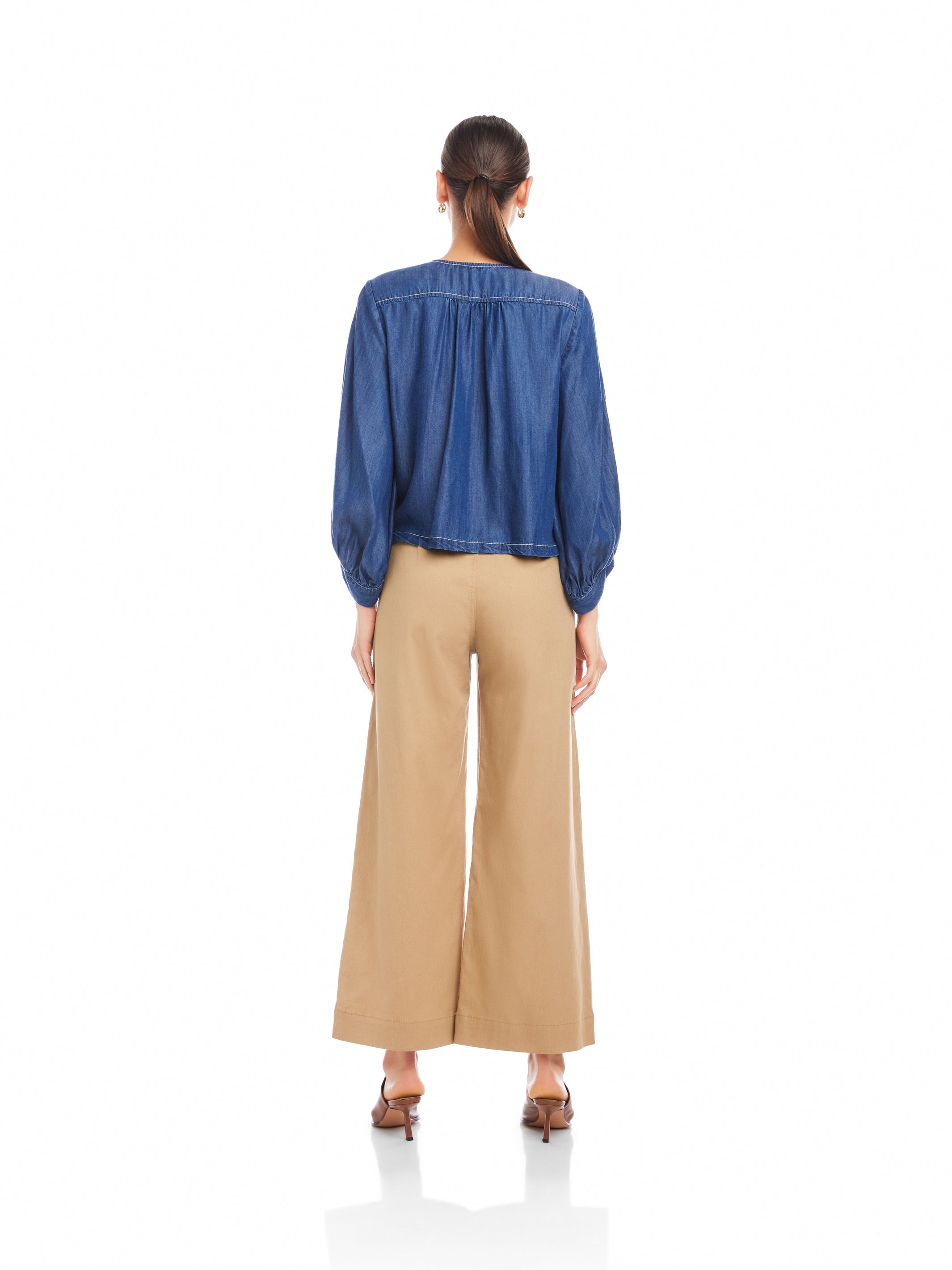 Cassie Lantern Sleeve Top