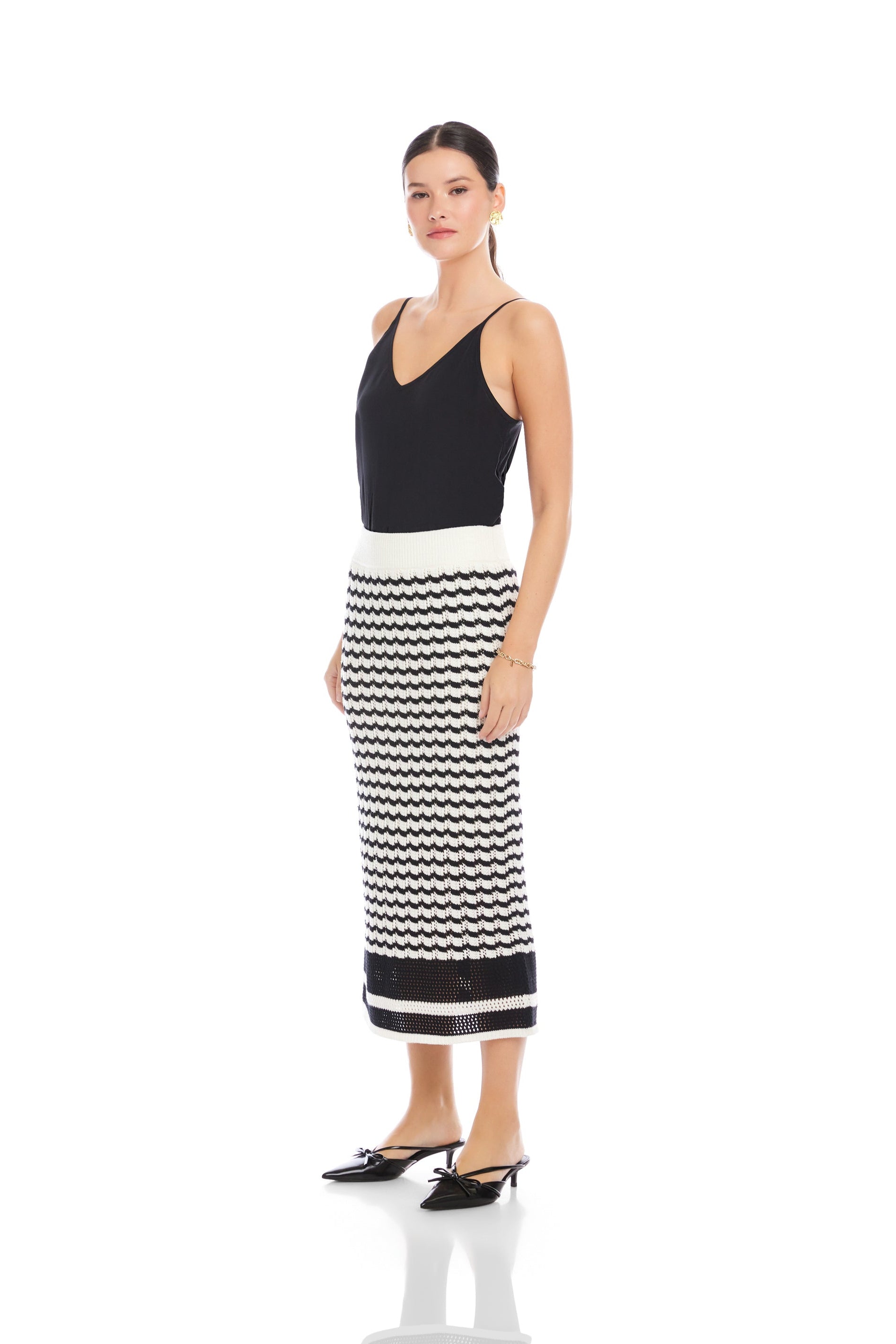 Zoe Crochet Midi Skirt