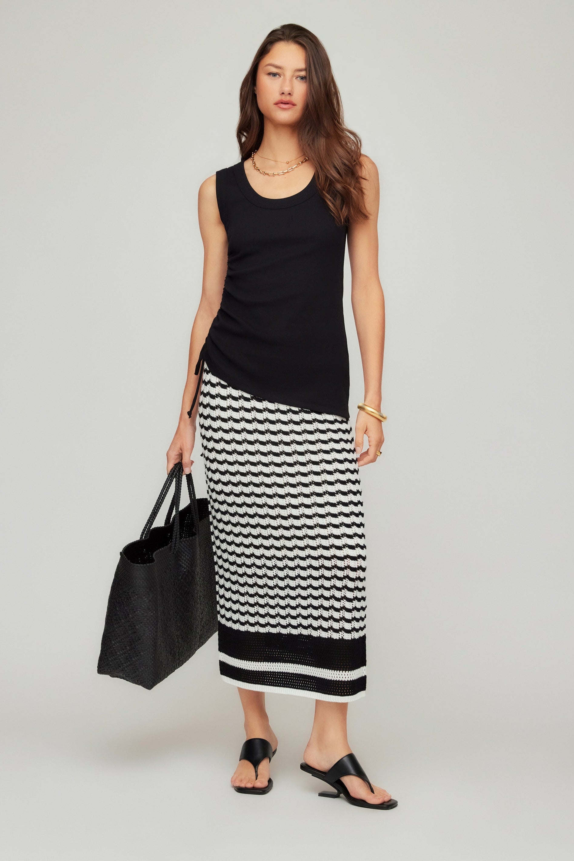 Zoe Crochet Midi Skirt