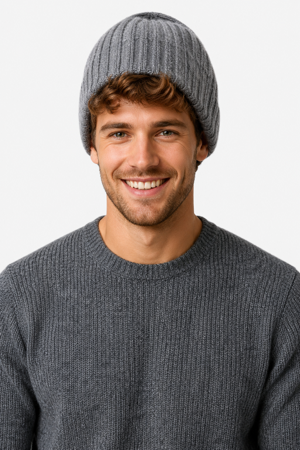 Elora | Cashmere Ribbed Knit Winter Hat