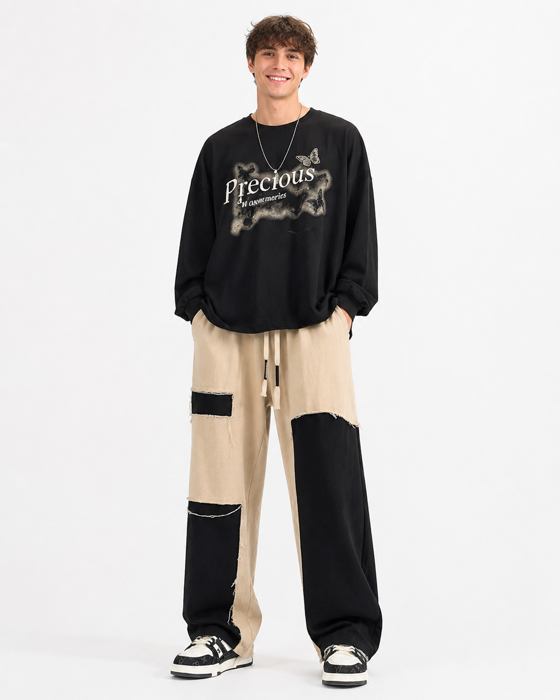 Thadd | DIY Asymmetrical Patchwork Pants