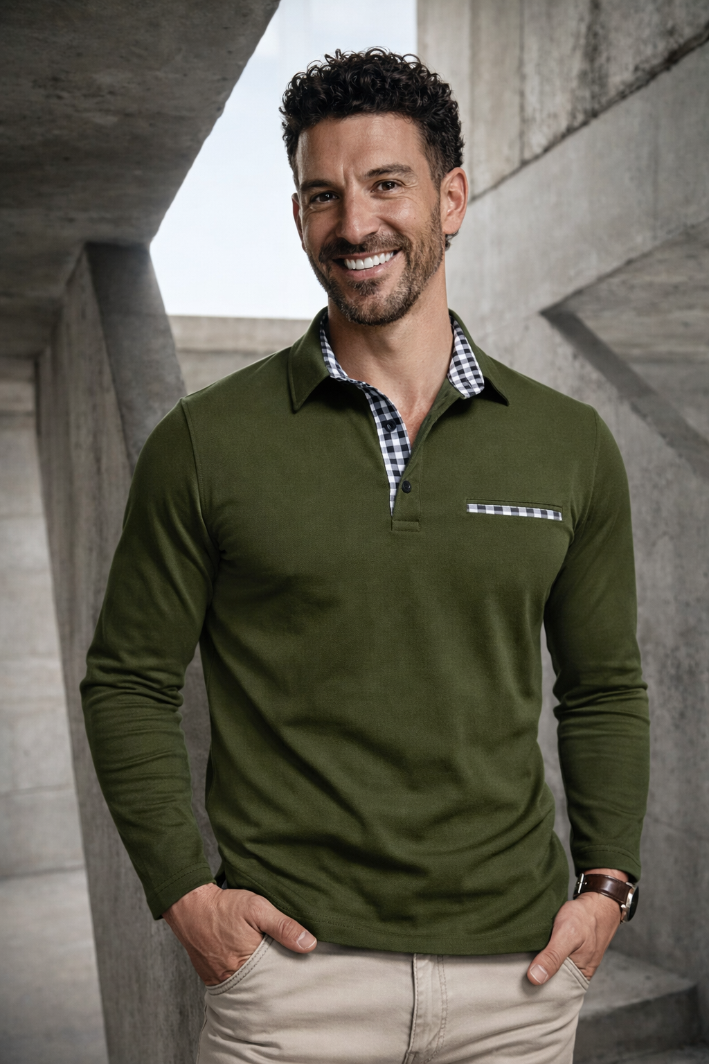 Eddy | Long Sleeve Polo Shirt