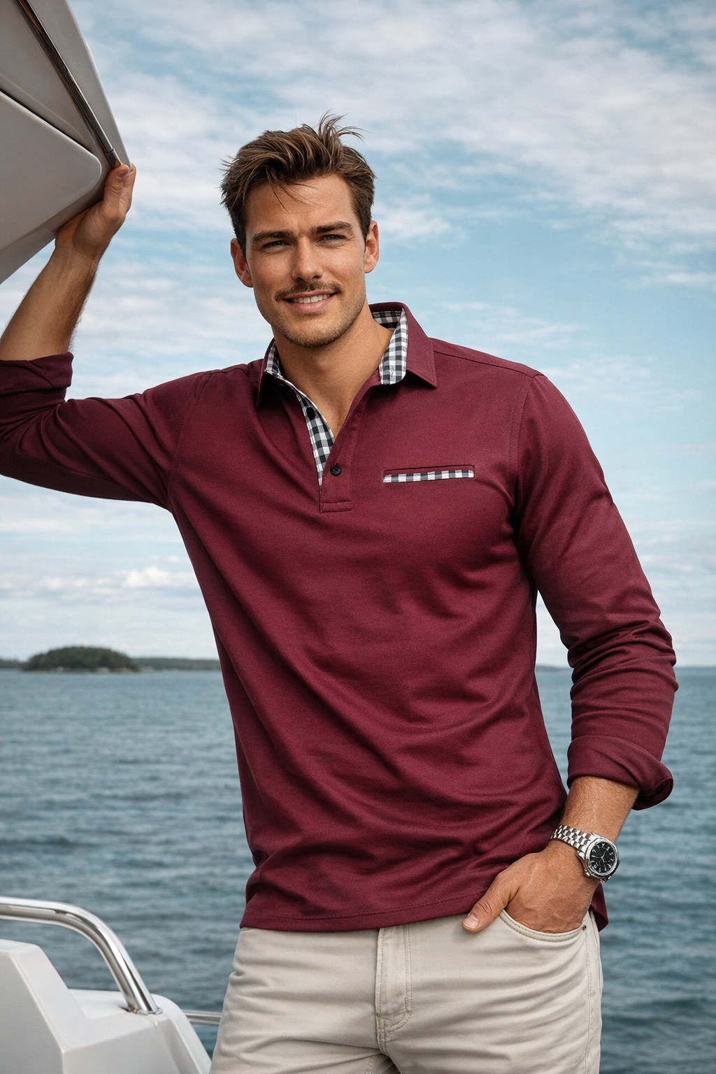 Eddy | Long Sleeve Polo Shirt