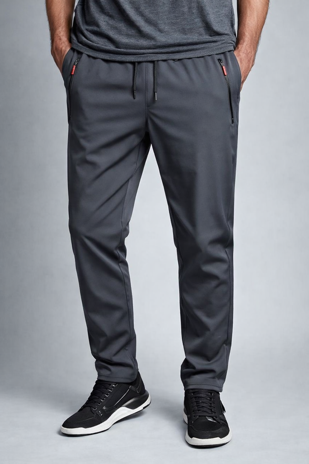 Jinu | Slim-Fit Jogger Pants with Elastic Waistband