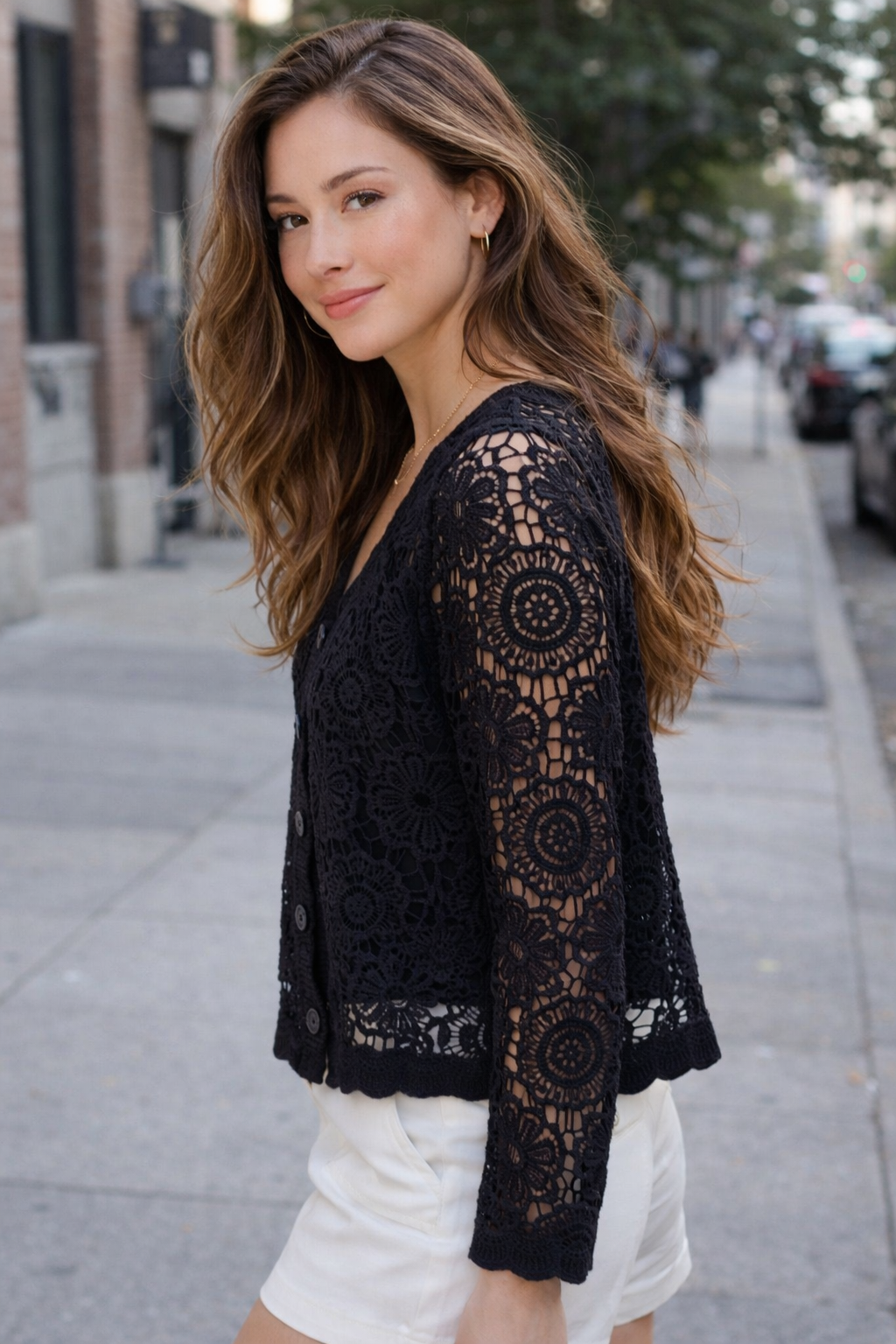 Nelly Crochet Soft Jacket