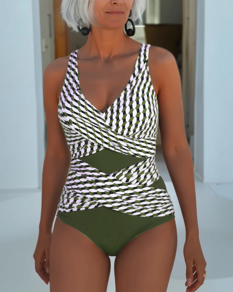 Ashley | Swimsuit with Cross Over Design
