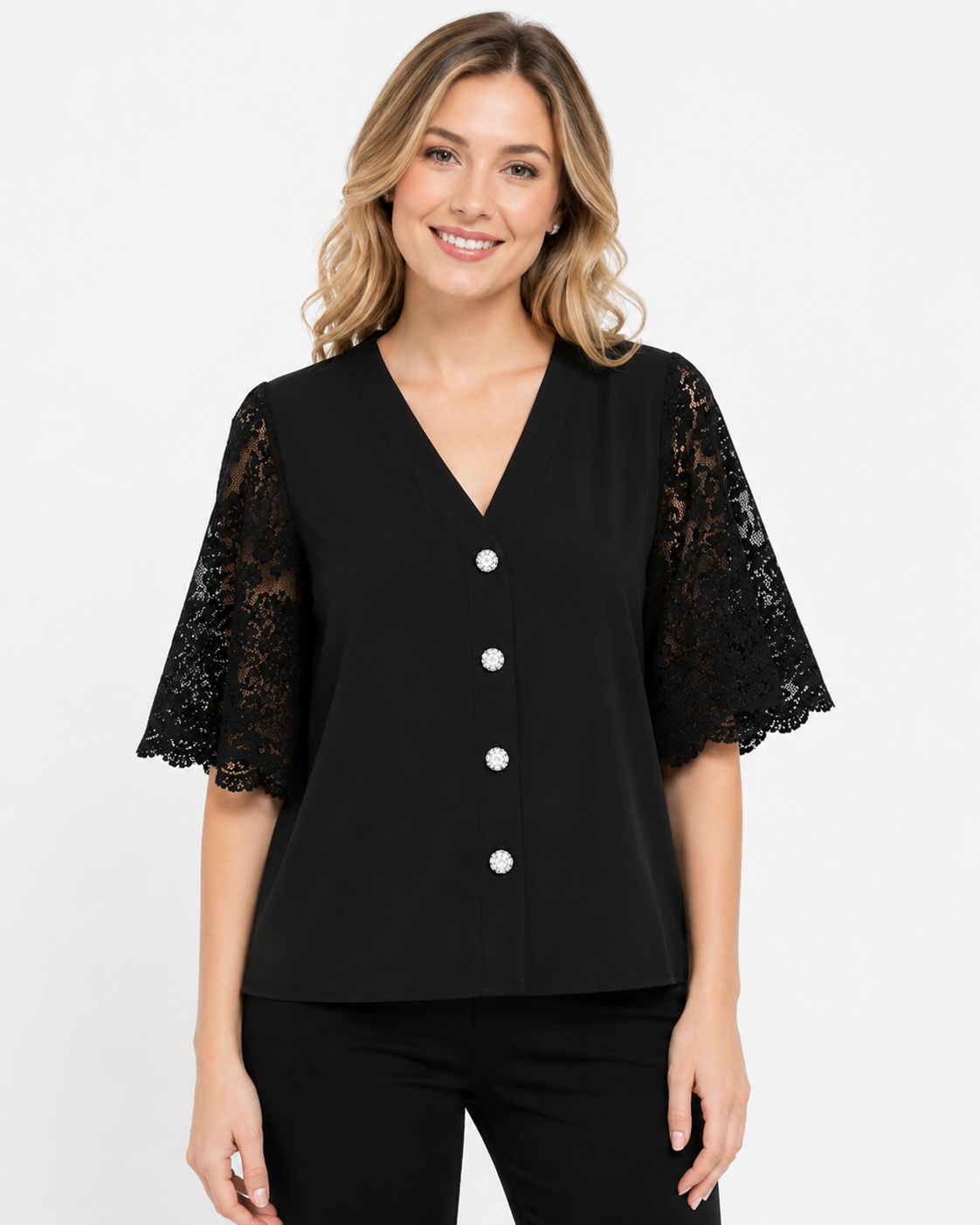 Tanya Lace Sleeve Top