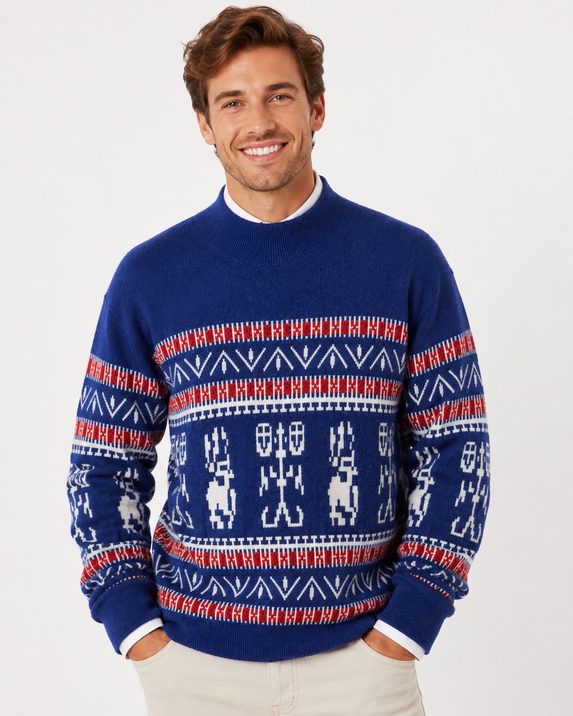 Norman | Nordic Pattern Cashmere Sweater