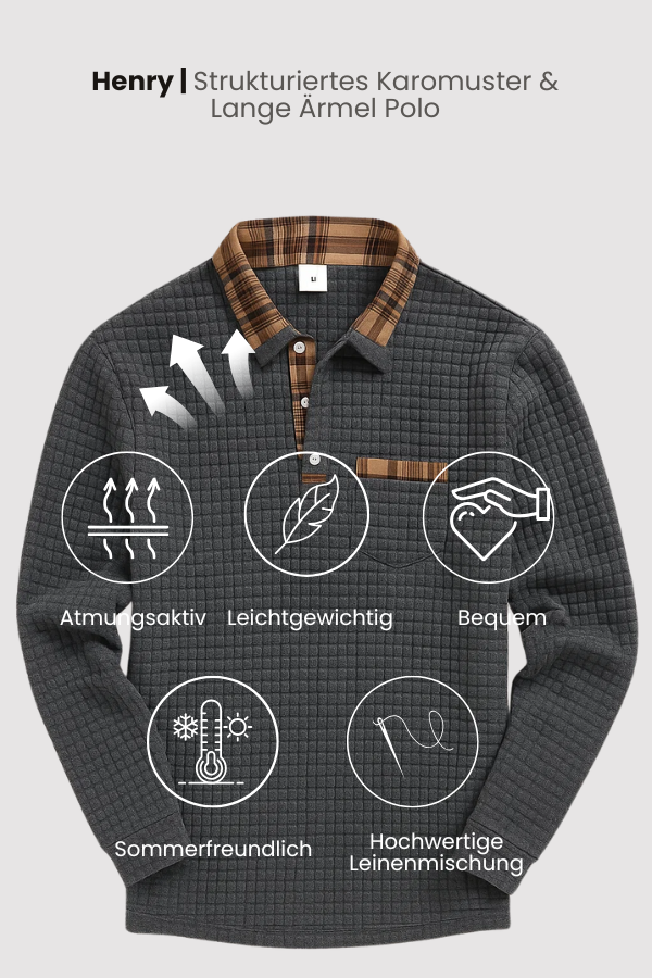 Henry | Structured Long Sleeve Polo