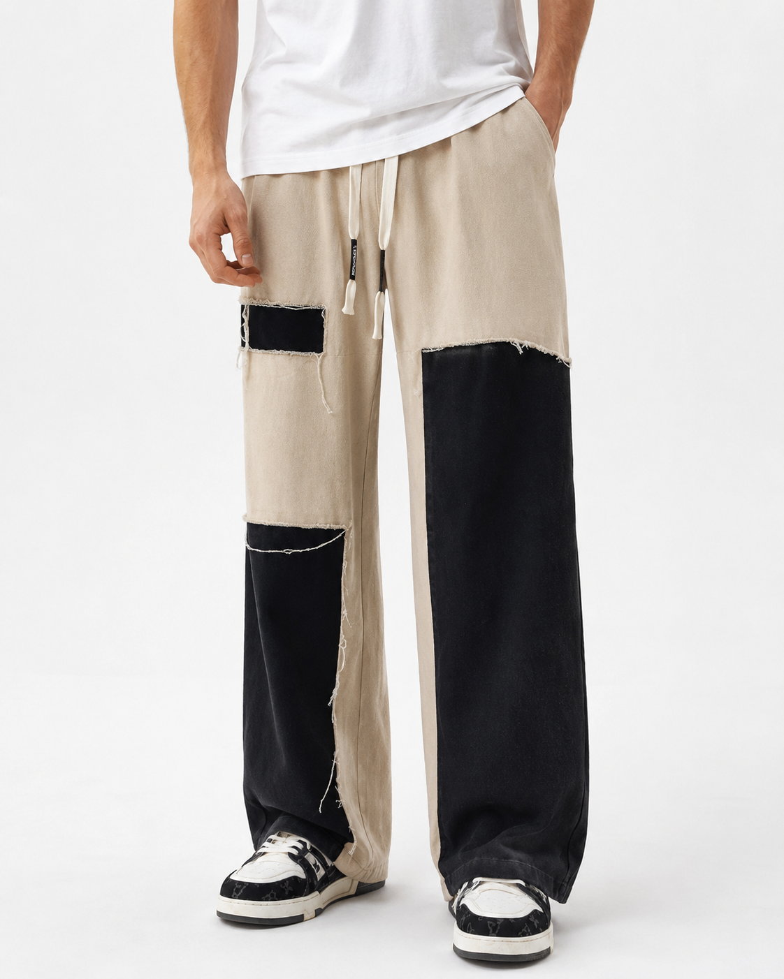 Thadd | DIY Asymmetrical Patchwork Pants