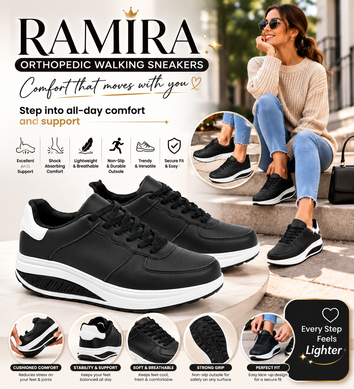 Ramira | Orthopedic Walking Sneakers