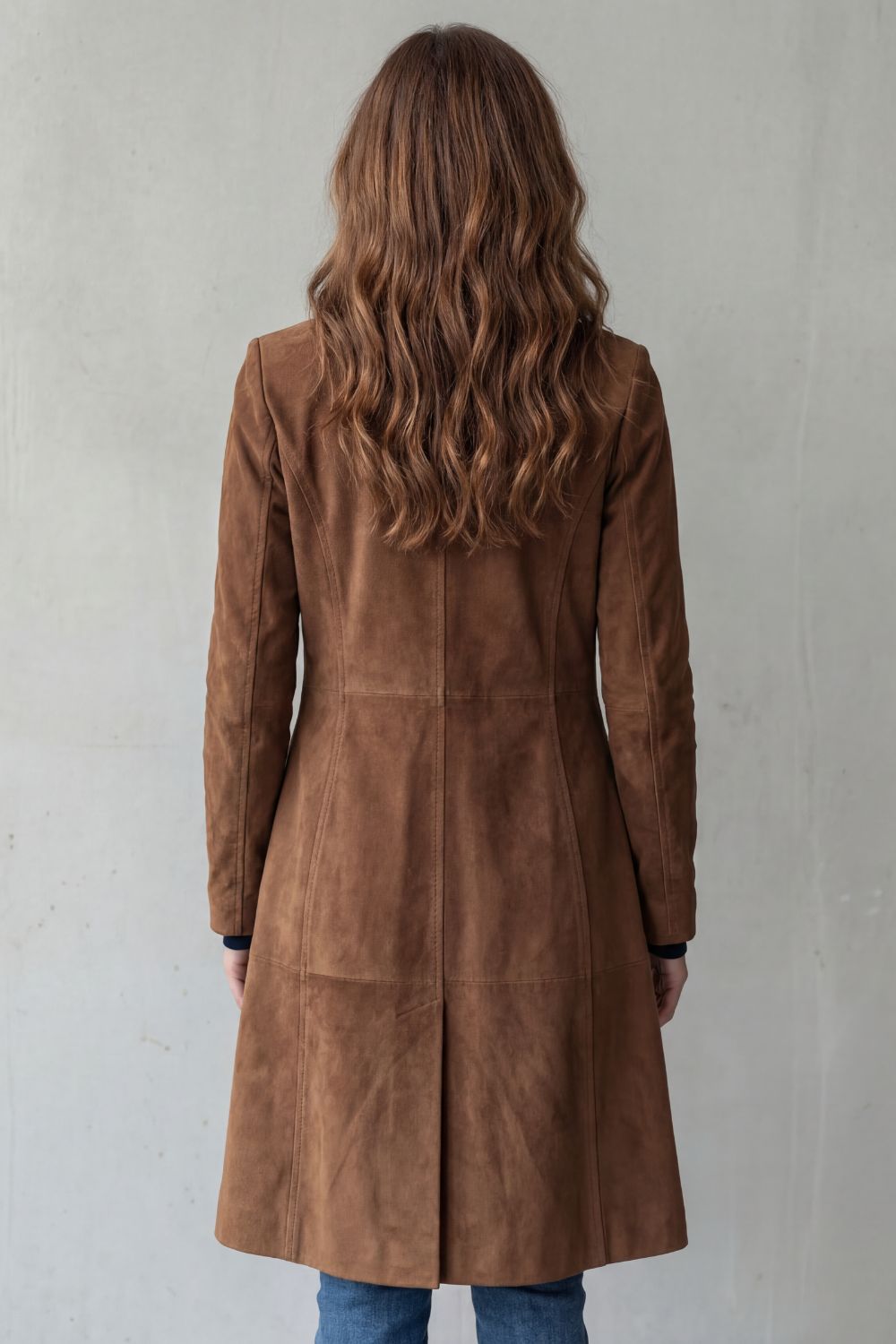 Delvienne | Vintage Suede Finish – Long Coat