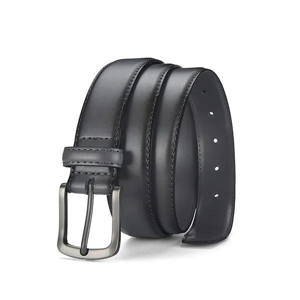 Ryder | Leather Belt with Matte Metal Buckle