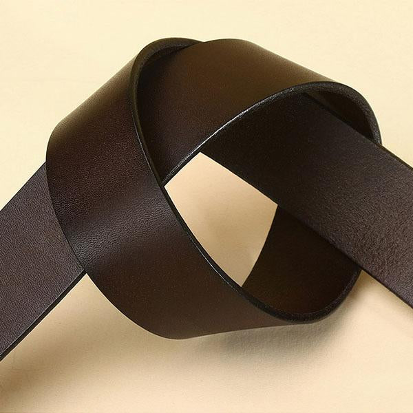 Everett | Leather Belt with Brushed Metal Buckle