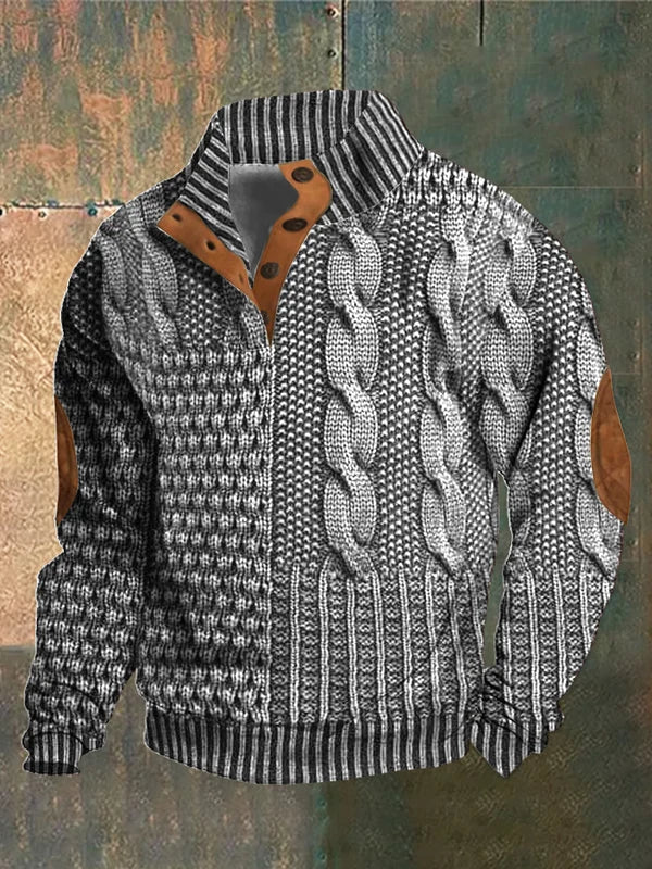 Gwydion | Patchwork Knit Sweater