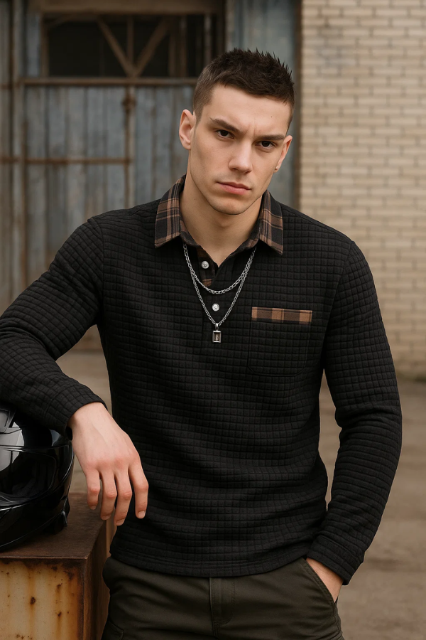 Henry | Structured Long Sleeve Polo