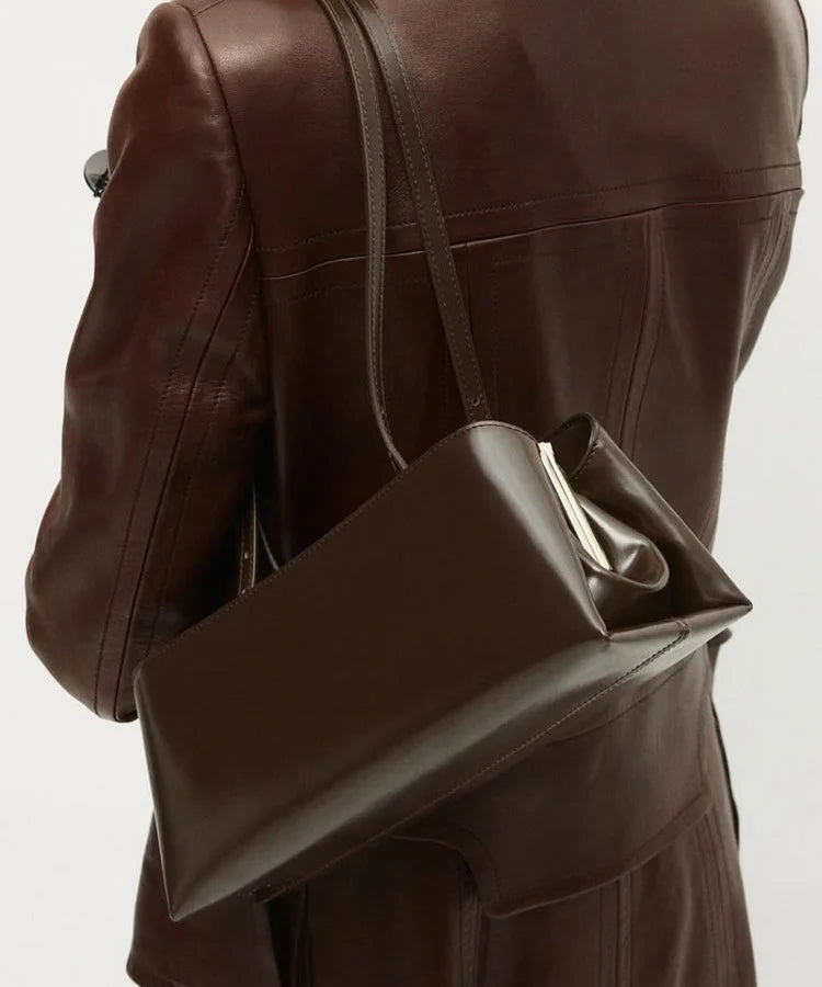 Luna | Elegant Multi-layer Faux Leather Shoulder Handbag