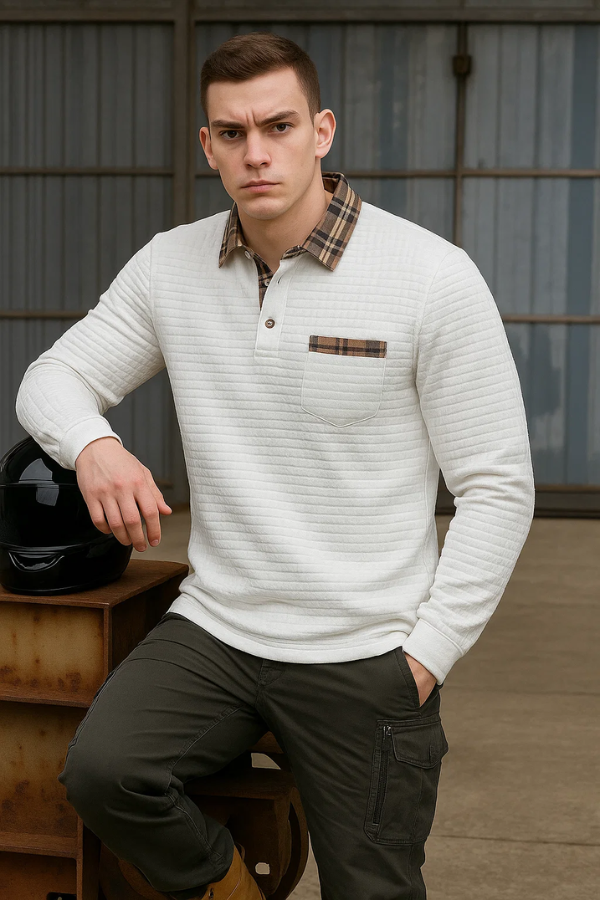Henry | Structured Long Sleeve Polo