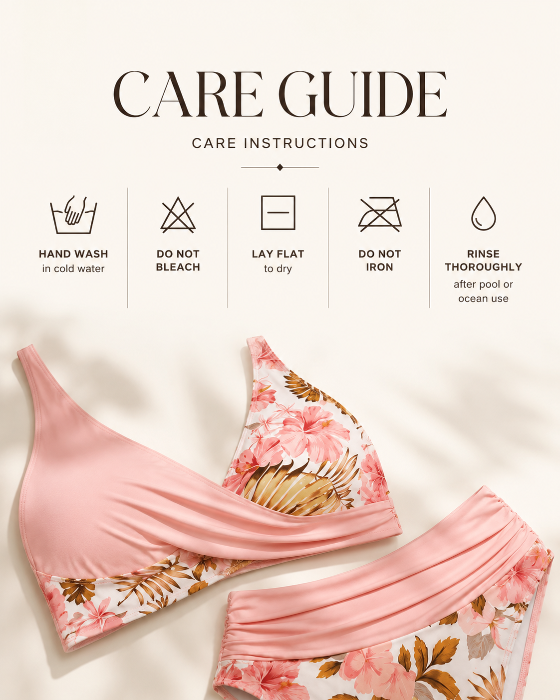 Jolina | Floral Split Bikini
