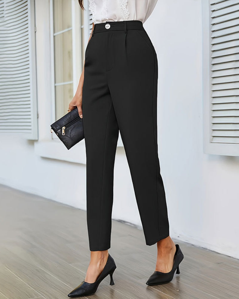 Women’s Suit Trousers with Elastic Waistband – Comfortable, Stylish & Professional