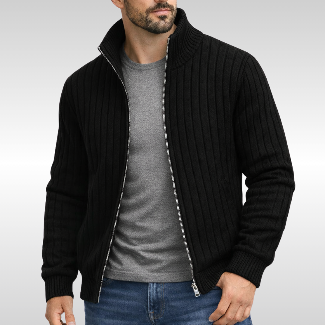 Roald | Classic Zip-Up Cardigan