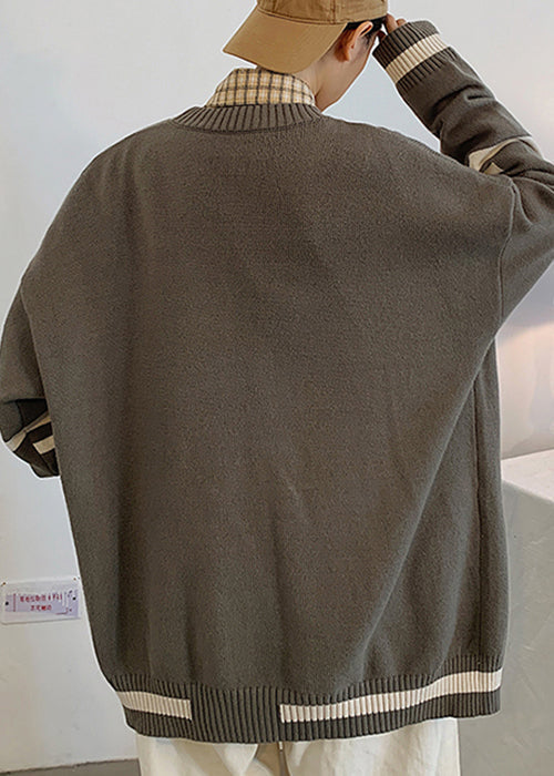 Bruno | Striped Pockets Knitted Cardigans