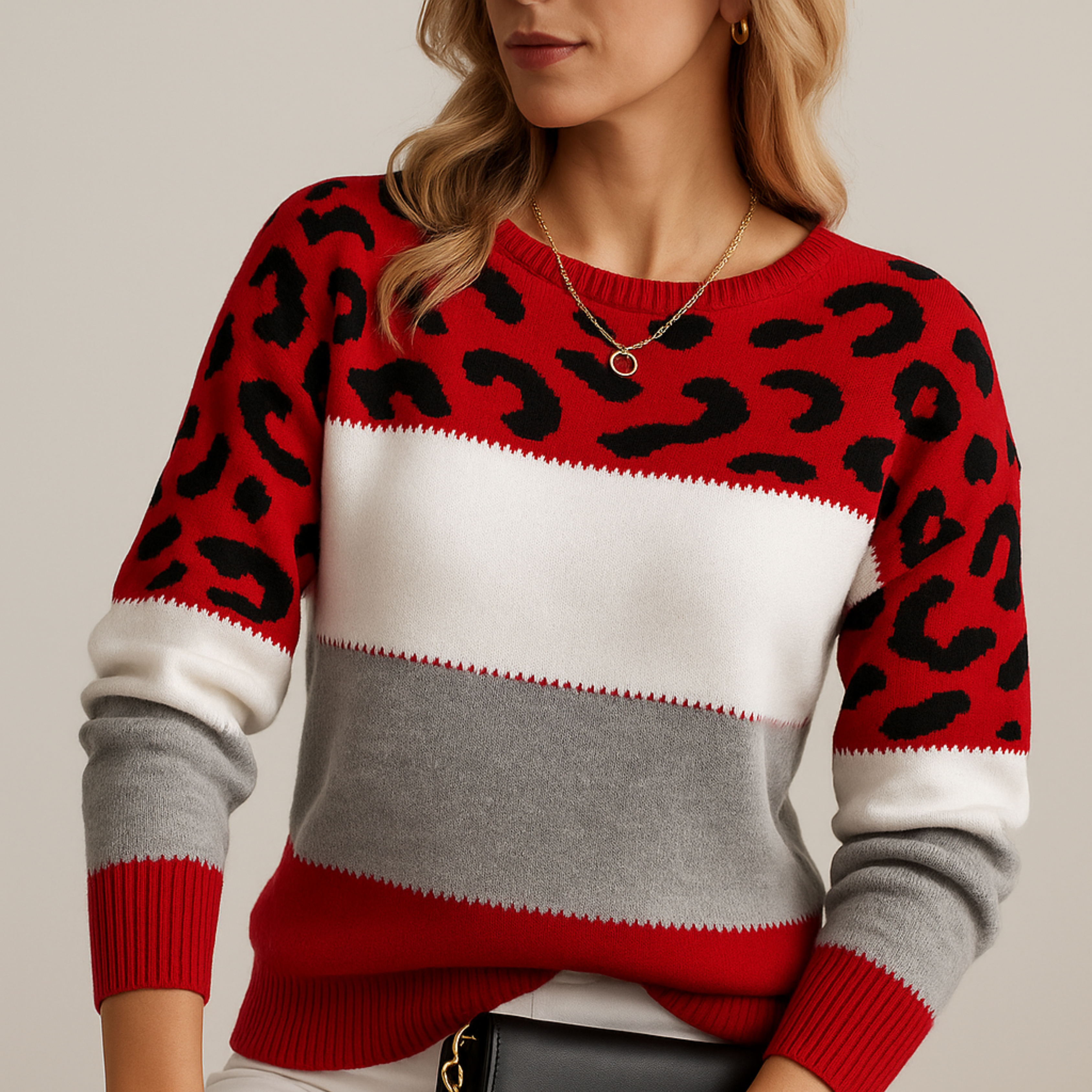 Valmont | Elegant Leopard Sweater