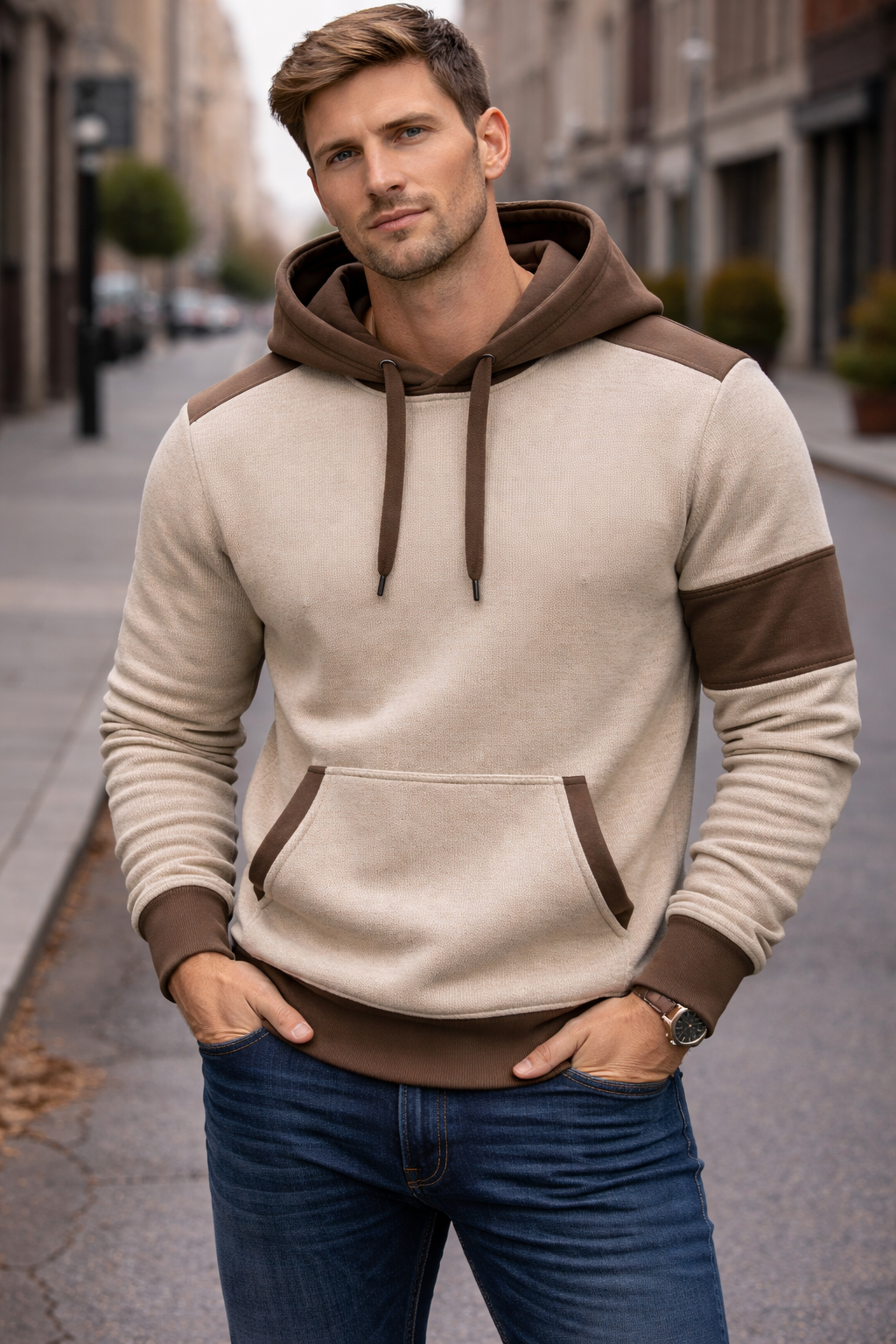 Nico | 3D Texture Hooded Casual Long-sleeved Sweatshirt