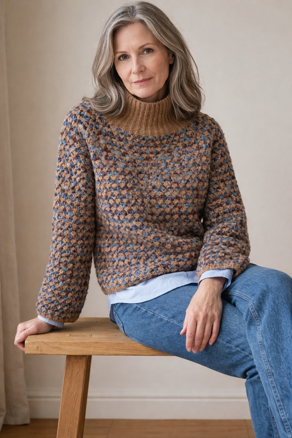 Kathy | Nordic Heritage Cardigan Made from Wool Blend