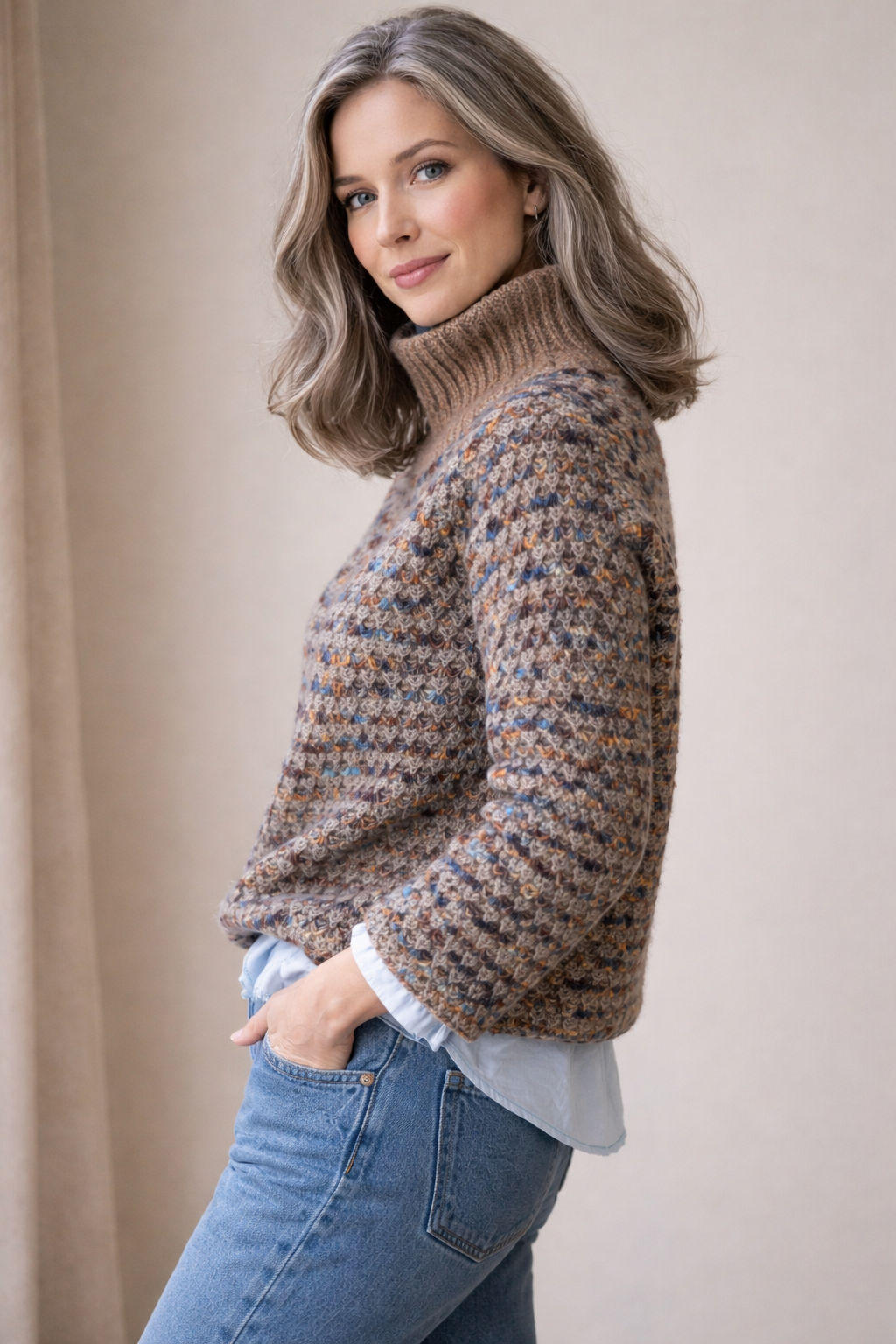 Kathy | Nordic Heritage Cardigan Made from Wool Blend