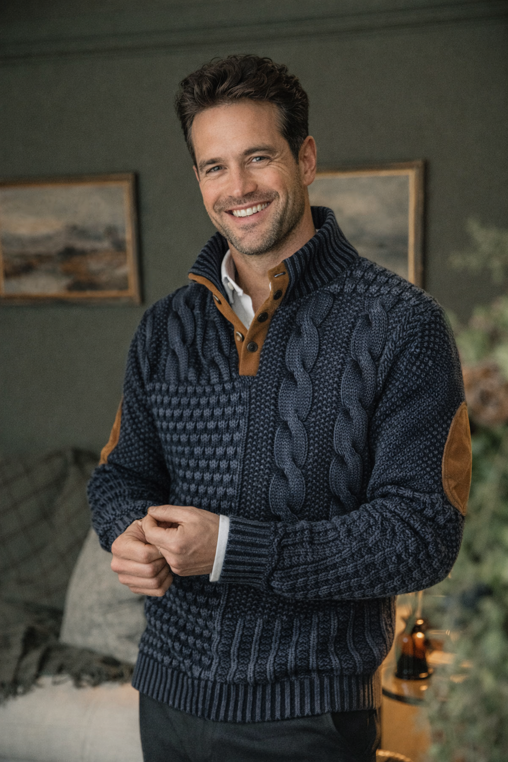 Gwydion | Patchwork Knit Sweater