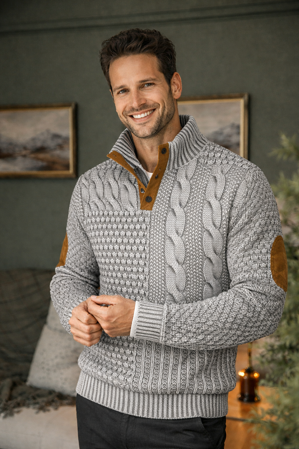 Gwydion | Patchwork Knit Sweater