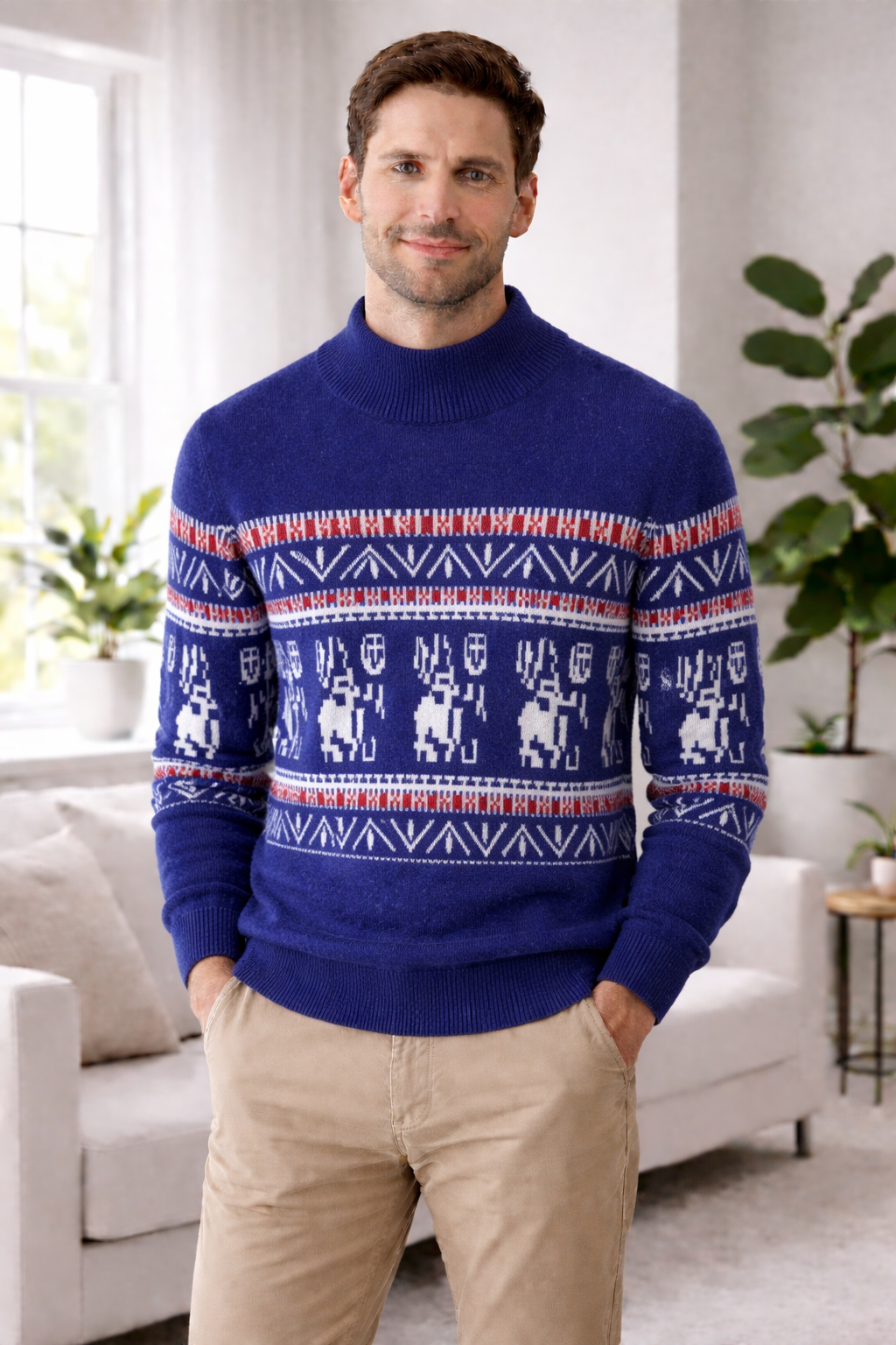 Norman | Nordic Pattern Cashmere Sweater