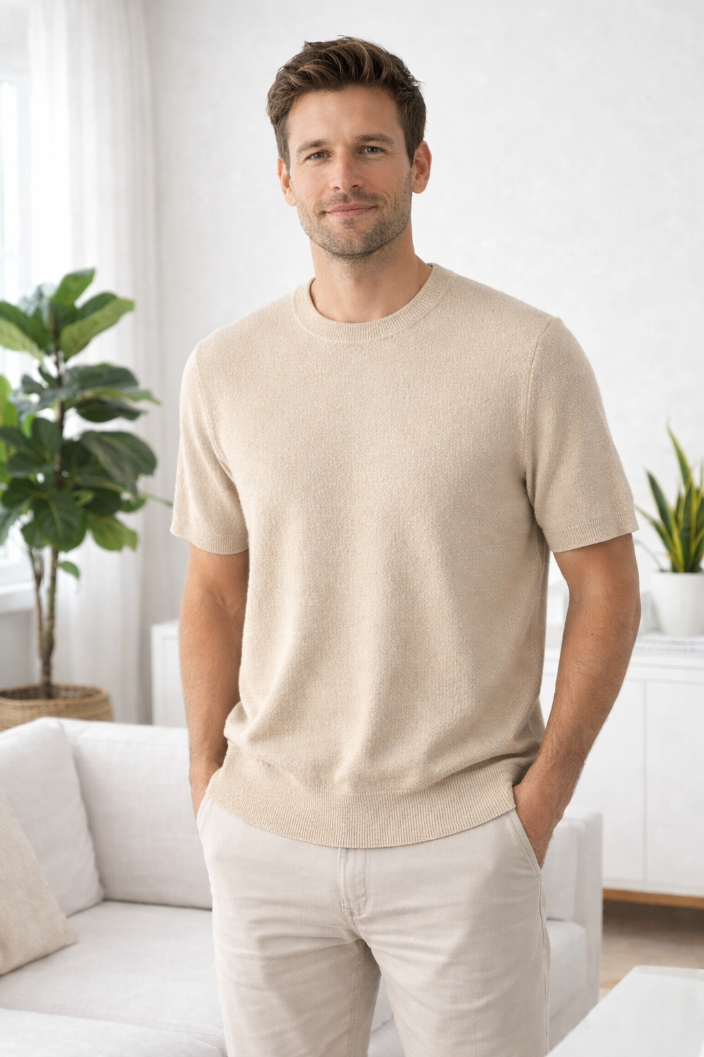 Max | Short Sleeve Cashmereblend Top