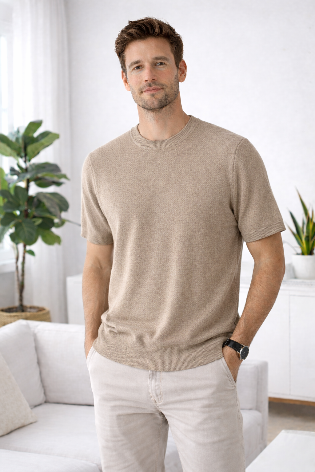 Max | Short Sleeve Cashmereblend Top