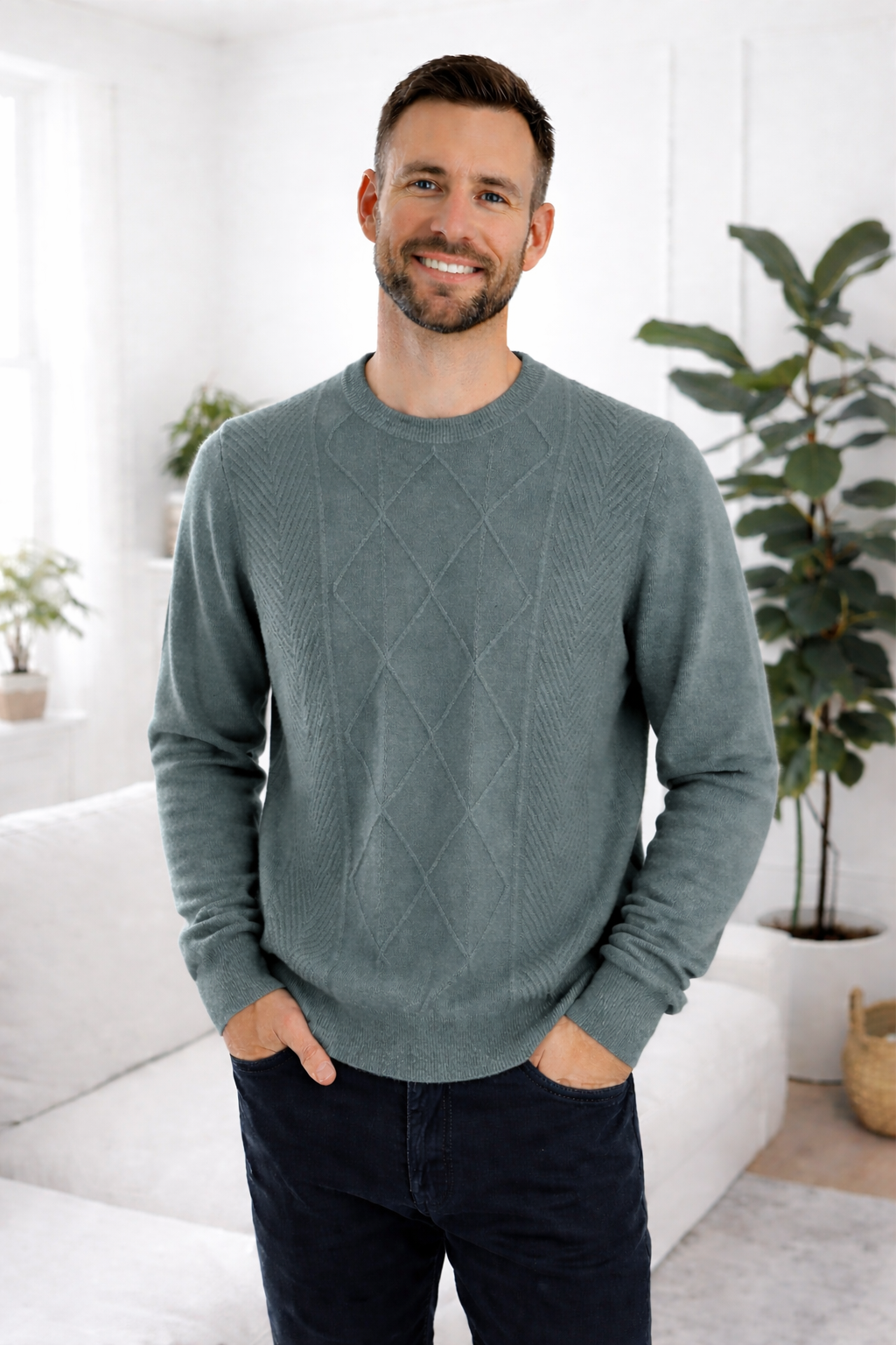Axel | Diamond Knit Cashmereblend Sweater