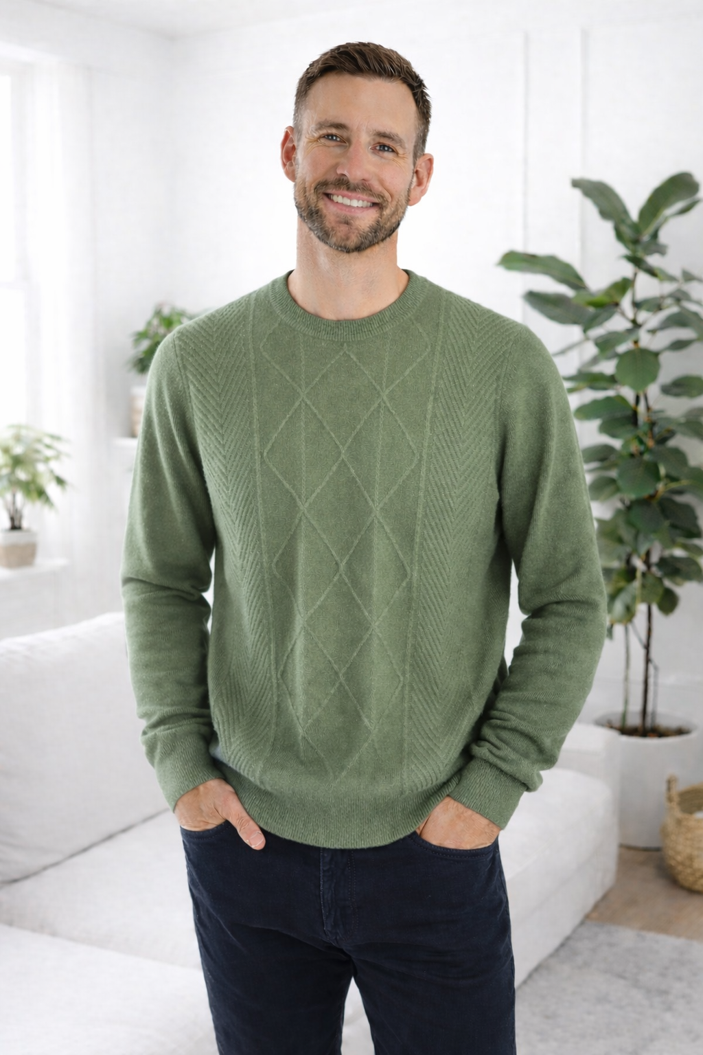 Axel | Diamond Knit Cashmereblend Sweater