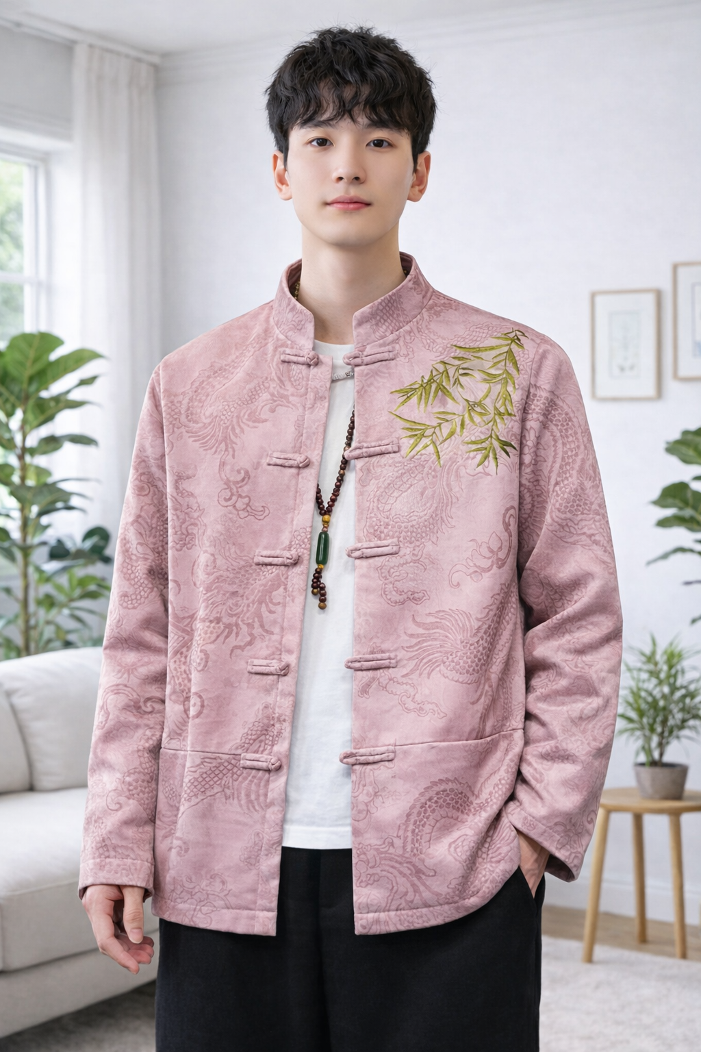 Chino | Embroideried Pocket Men's Jacket