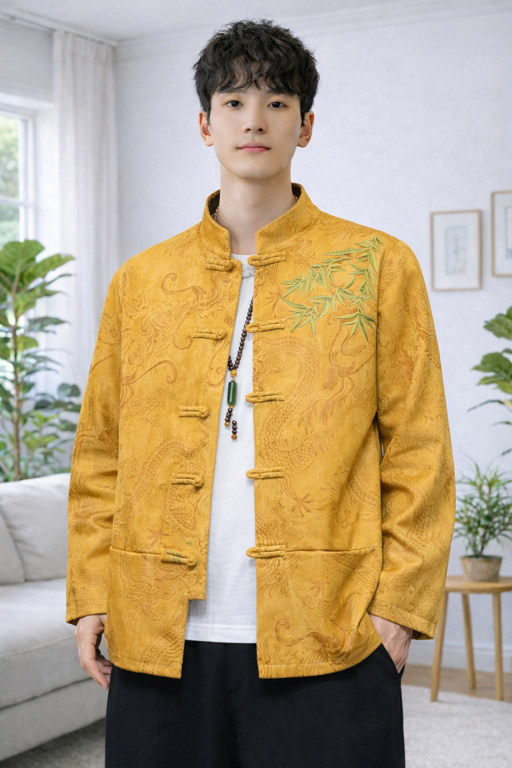 Chino | Embroideried Pocket Men's Jacket